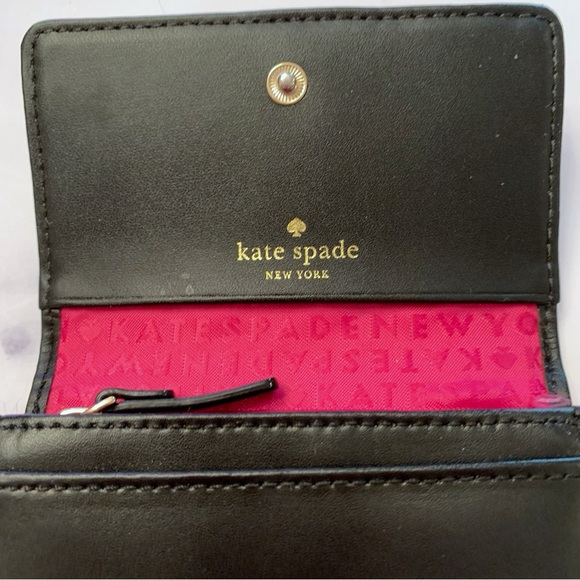 FINAL PRICE Kate Spade Montford Park Black Leather Darla Leather Keychain Wallet - Picture 7 of 14